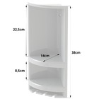 Suporte De Canto Cantoneira Porta Shampoo Branco | Valeplast